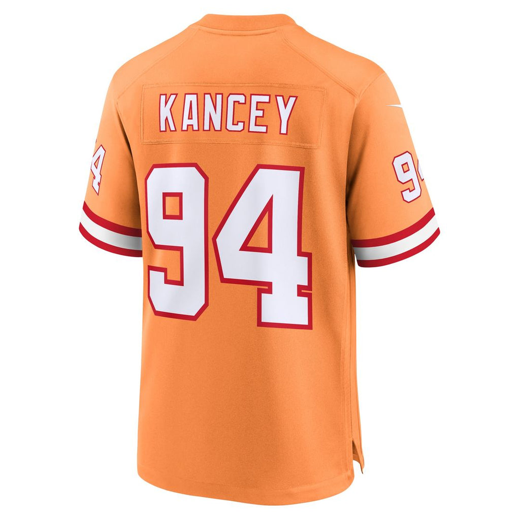 Calijah Kancey Tampa Bay Buccaneers Nike Alternate Game Jersey - Orange Official NFL Team Apparel Football Fan Gear