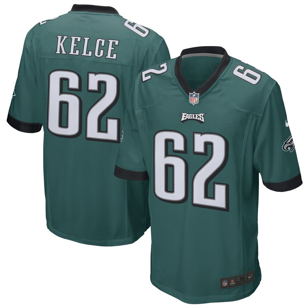 Jason Kelce Philadelphia Eagles Nike Game Jersey - Midnight Green Official NFL Team Apparel Football Fan Gear