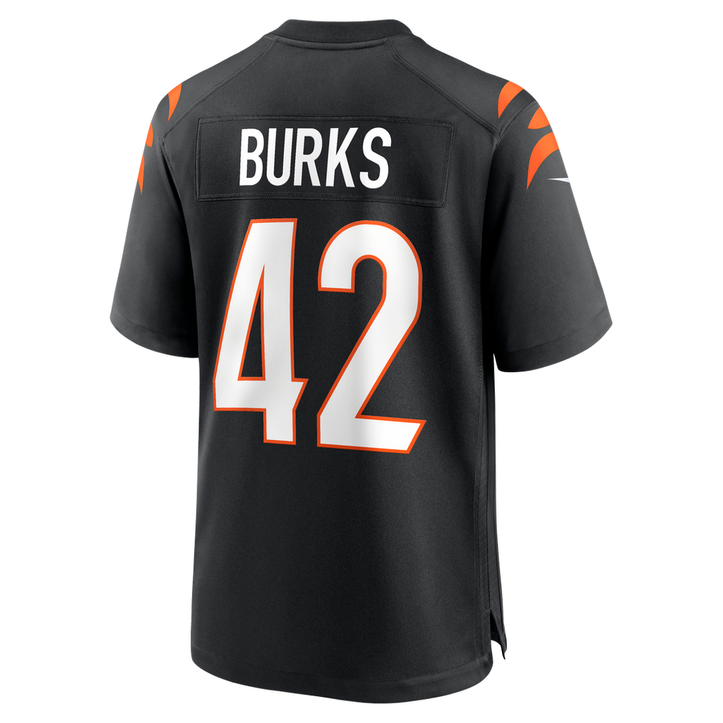 Oren Burks Cincinnati Bengals Nike Team Game Jersey - Black Official NFL Team Apparel Football Fan Gear