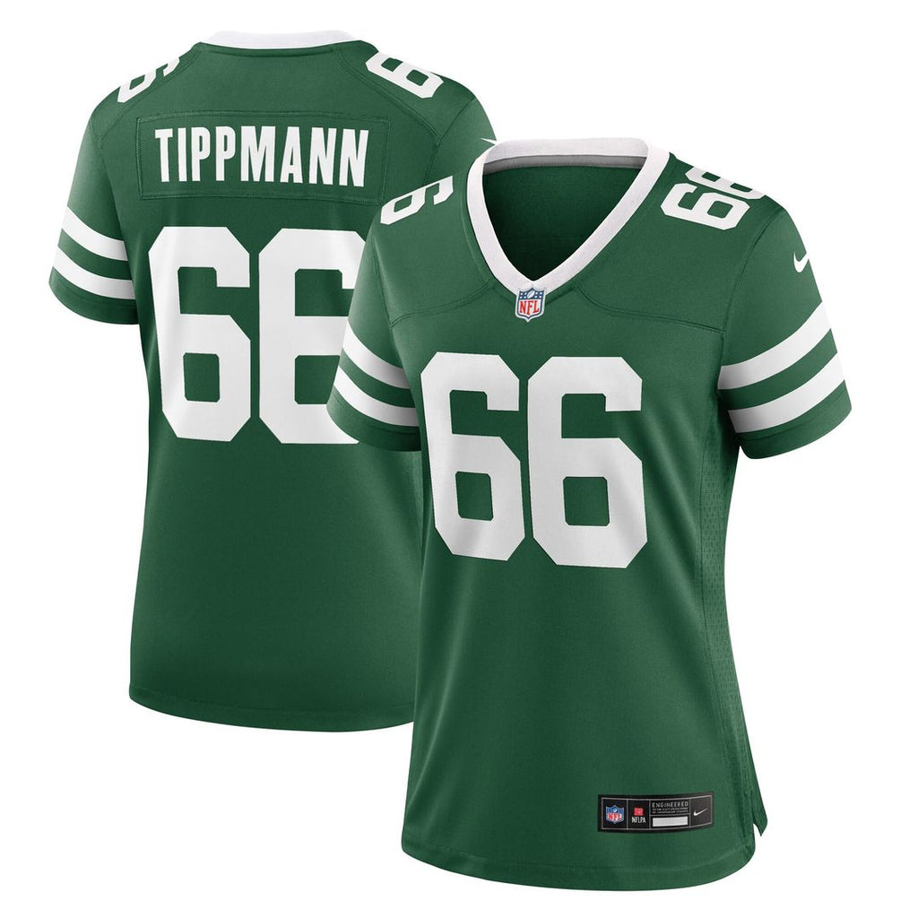 Joe Tippmann New York Jets Nike Women's Game Jersey - Legacy Green Official NFL Team Apparel Football Fan Gear