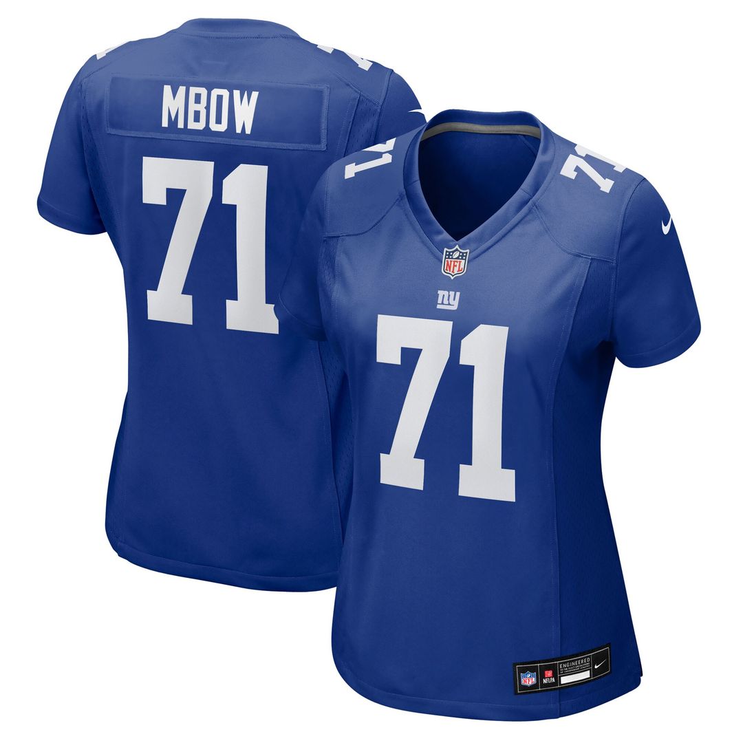Marcus Mbow New York Giants Nike Women's Team Game Jersey - Royal Official NFL Team Apparel Football Fan Gear