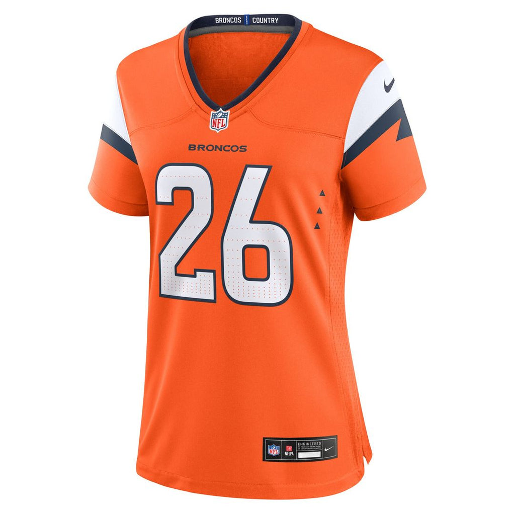 Devon Key Denver Broncos Nike Women's Team Game Jersey - Orange Official NFL Team Apparel Football Fan Gear