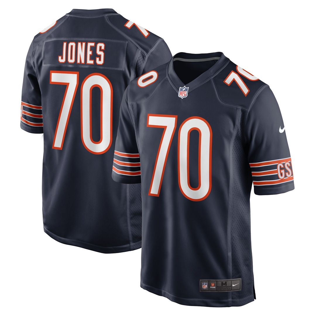 Braxton Jones Chicago Bears Nike Game Player Jersey - Navy Official NFL Team Apparel Football Fan Gear