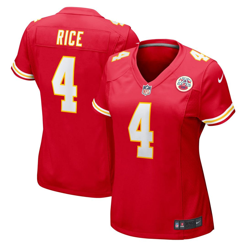Rashee Rice Kansas City Chiefs Nike Women's Game Jersey - Red Official NFL Team Apparel Football Fan Gear
