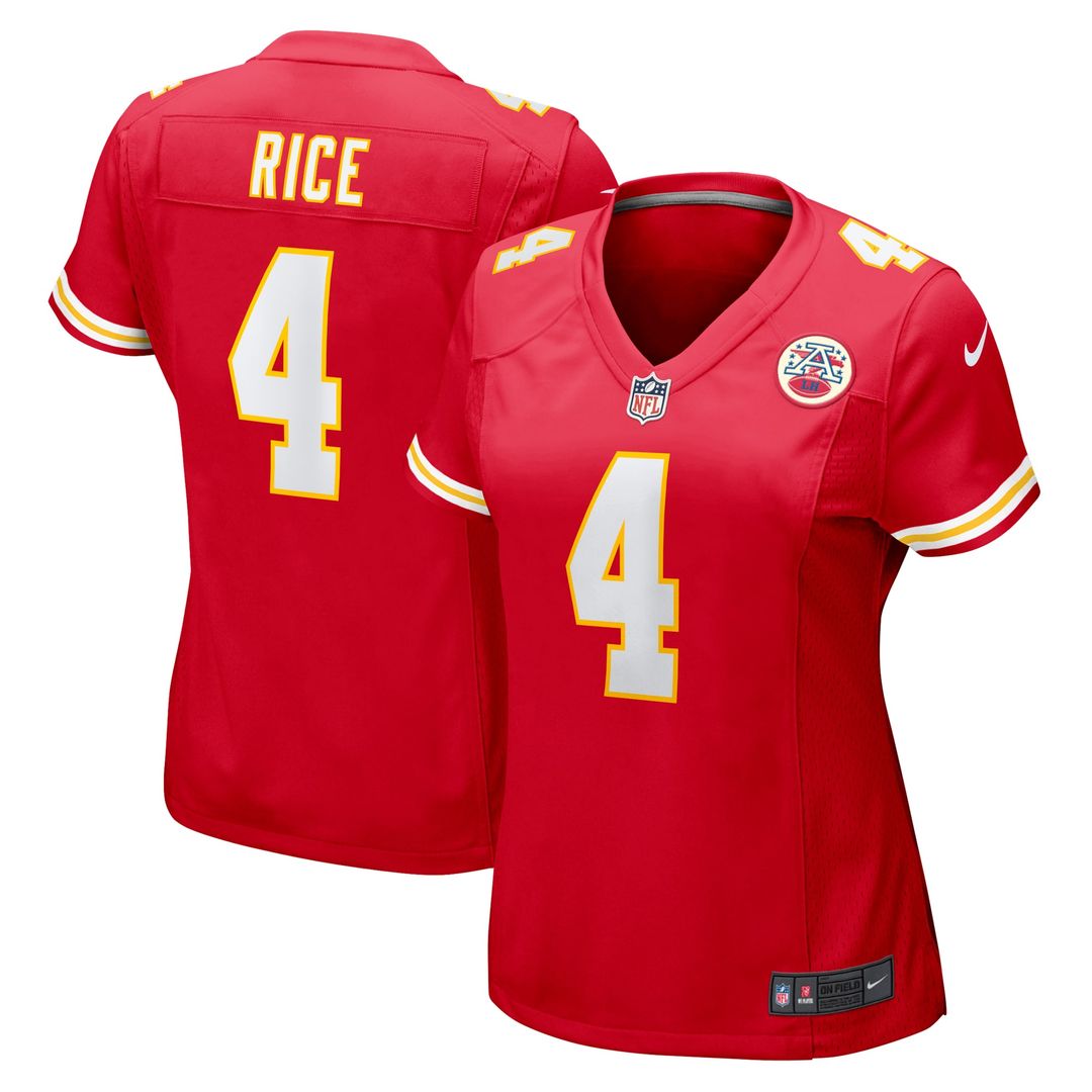 Rashee Rice Kansas City Chiefs Nike Women's Game Jersey - Red Official NFL Team Apparel Football Fan Gear