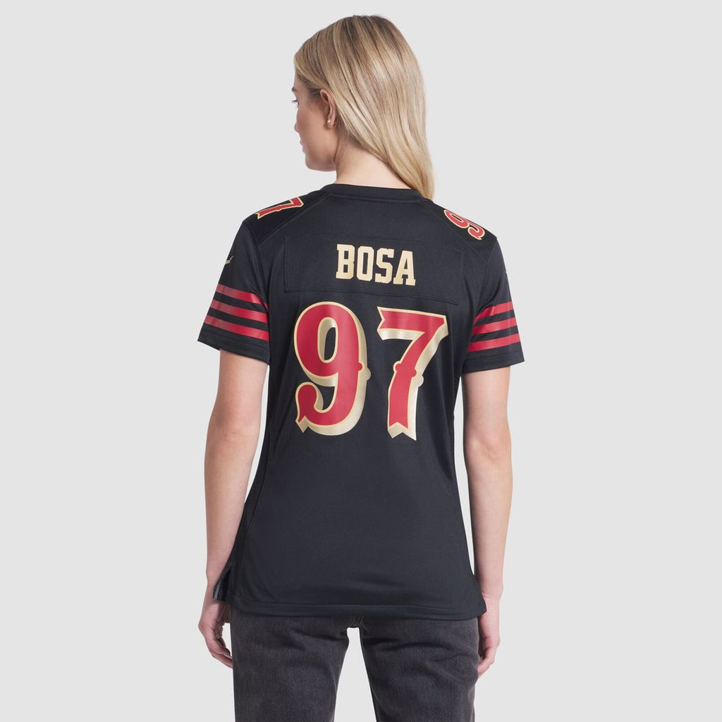 Nick Bosa San Francisco 49ers Nike Women's 2025 Rivalries Collection Game Jersey - Black Official NFL Team Apparel Football Fan Gear