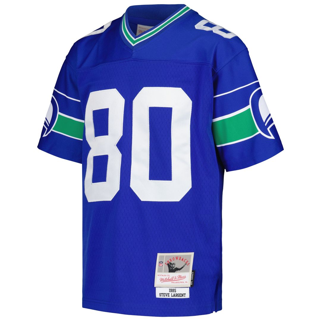Steve Largent Seattle Seahawks Mitchell & Ness Youth 1985 Retired Player Legacy Jersey - Royal Official NFL Team Apparel Football Fan Gear