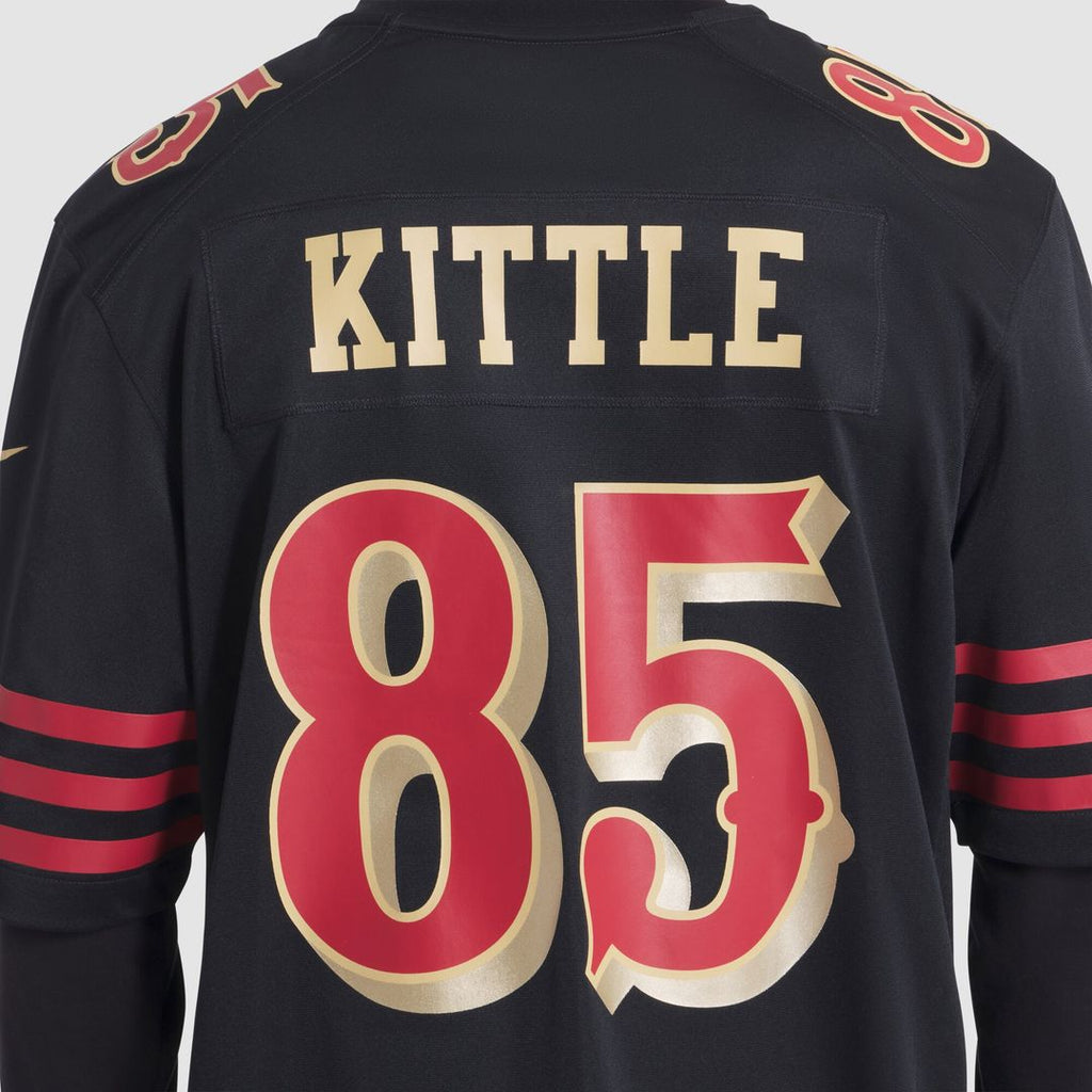 George Kittle San Francisco 49ers Nike 2025 Rivalries Collection Game Jersey - Black Official NFL Team Apparel Football Fan Gear