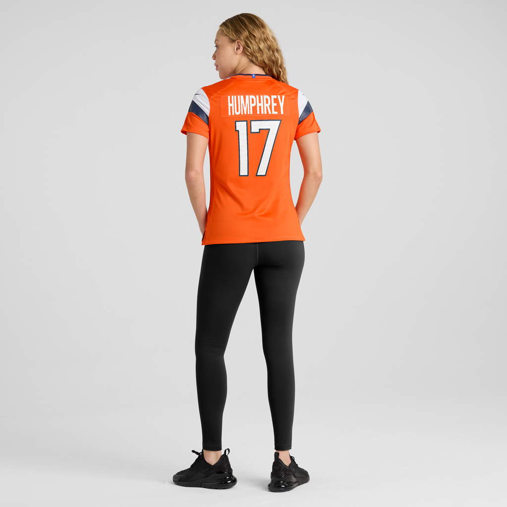 Lil'Jordan Humphrey Denver Broncos Nike Women's Team Game Jersey - Orange Official NFL Team Apparel Football Fan Gear