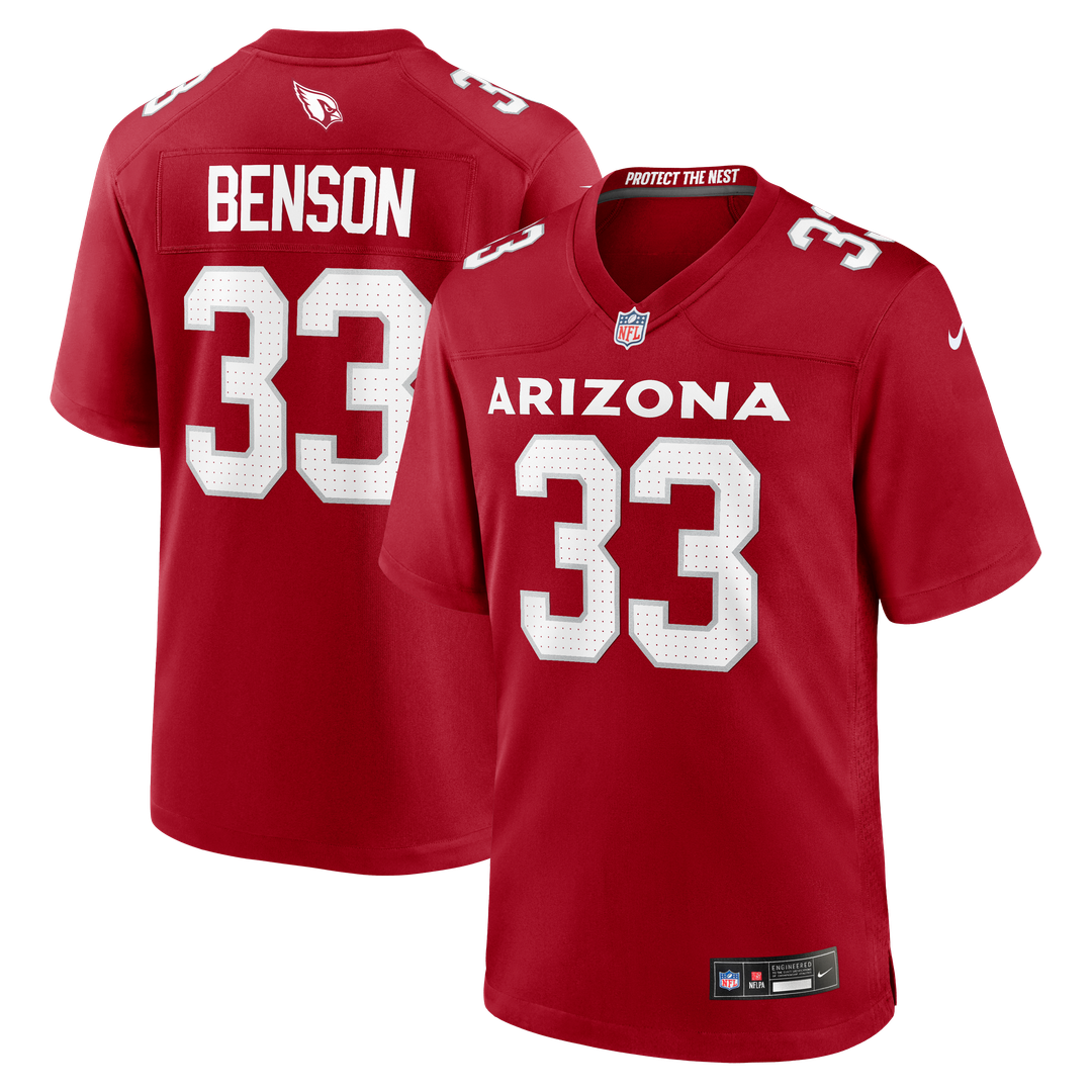 Trey Benson Arizona Cardinals Nike Team Game Jersey - Cardinal Official NFL Team Apparel Football Fan Gear