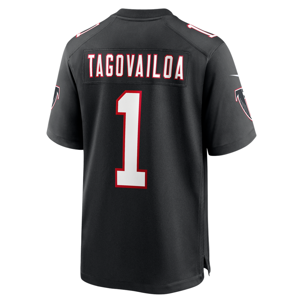 Tua Tagovailoa Atlanta Falcons Nike Alternate Game Jersey - Black Official NFL Team Apparel Football Fan Gear