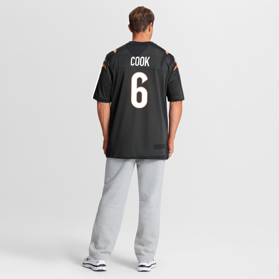 Bryan Cook Cincinnati Bengals Nike Team Game Jersey - Black Official NFL Team Apparel Football Fan Gear