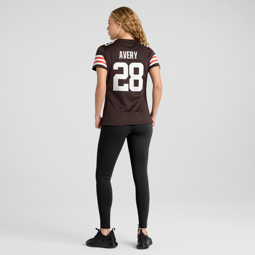 Tre Avery Cleveland Browns Nike Women's Team Game Jersey - Brown Official NFL Team Apparel Football Fan Gear