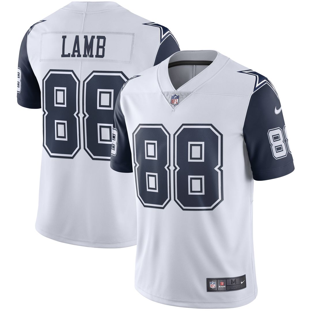 CeeDee Lamb Dallas Cowboys Nike 2nd Alternate Vapor Limited Jersey - White Official NFL Team Apparel Football Fan Gear
