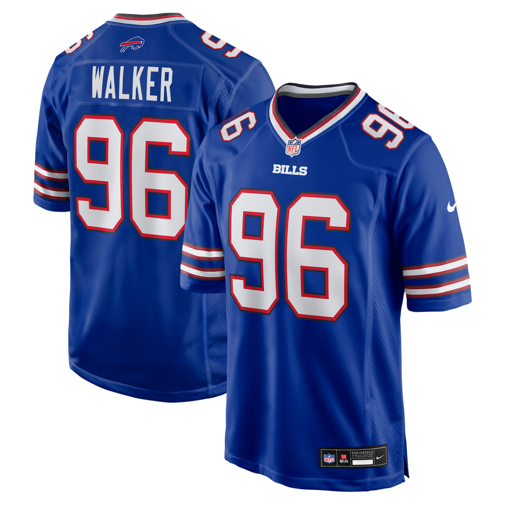 Deone Walker Buffalo Bills Nike Team Game Jersey - Royal Official NFL Team Apparel Football Fan Gear