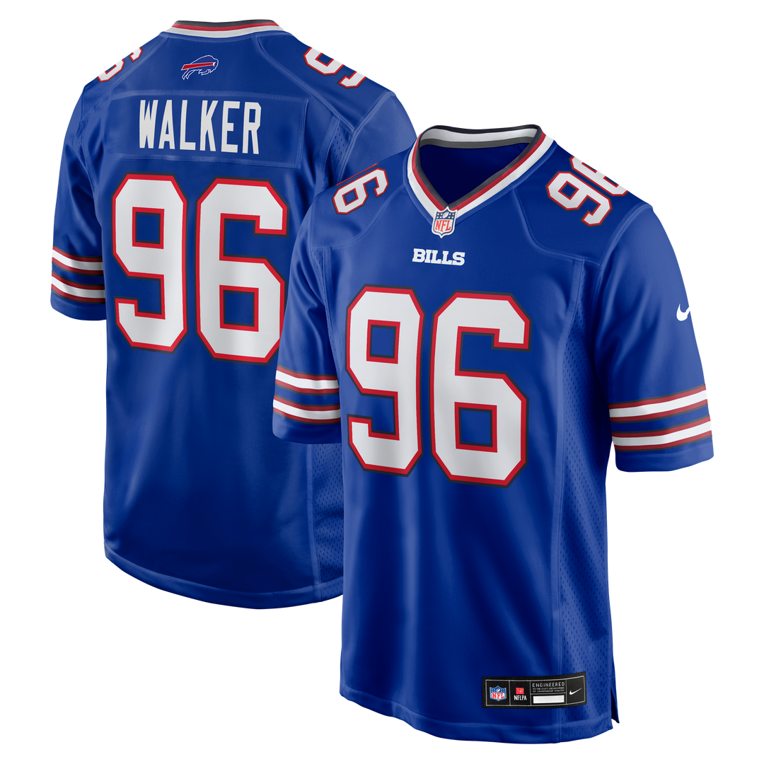 Deone Walker Buffalo Bills Nike Team Game Jersey - Royal Official NFL Team Apparel Football Fan Gear