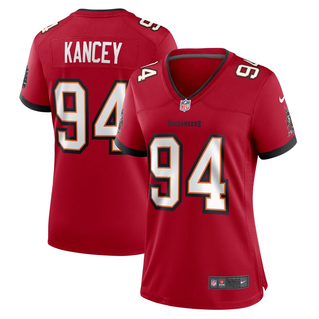 Calijah Kancey Tampa Bay Buccaneers Nike Women's Game Jersey - Red Official NFL Team Apparel Football Fan Gear