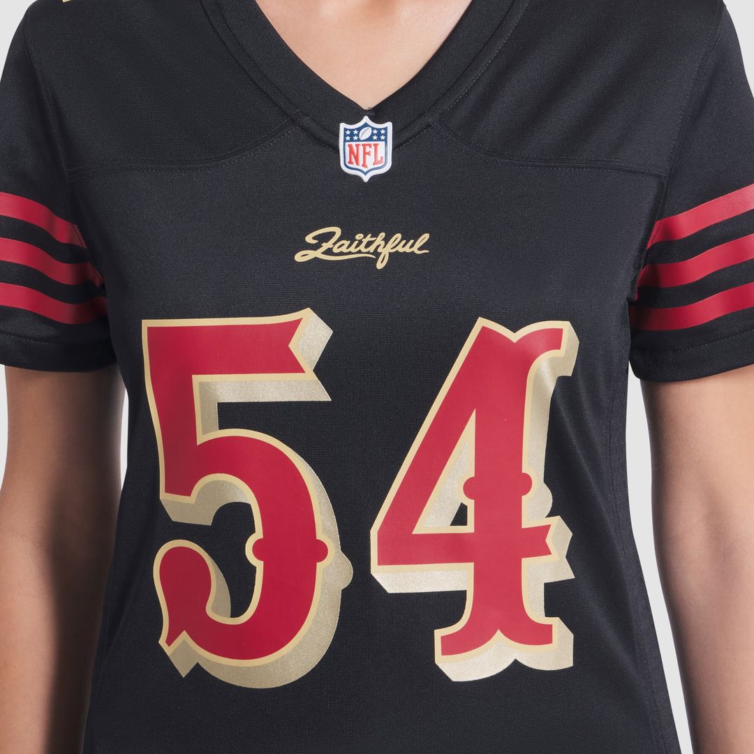 Fred Warner San Francisco 49ers Nike Women's 2025 Rivalries Collection Game Jersey - Black Official NFL Team Apparel Football Fan Gear
