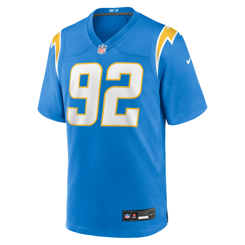 Justin Eboigbe Los Angeles Chargers Nike Team Game Jersey - Powder Blue Official NFL Team Apparel Football Fan Gear