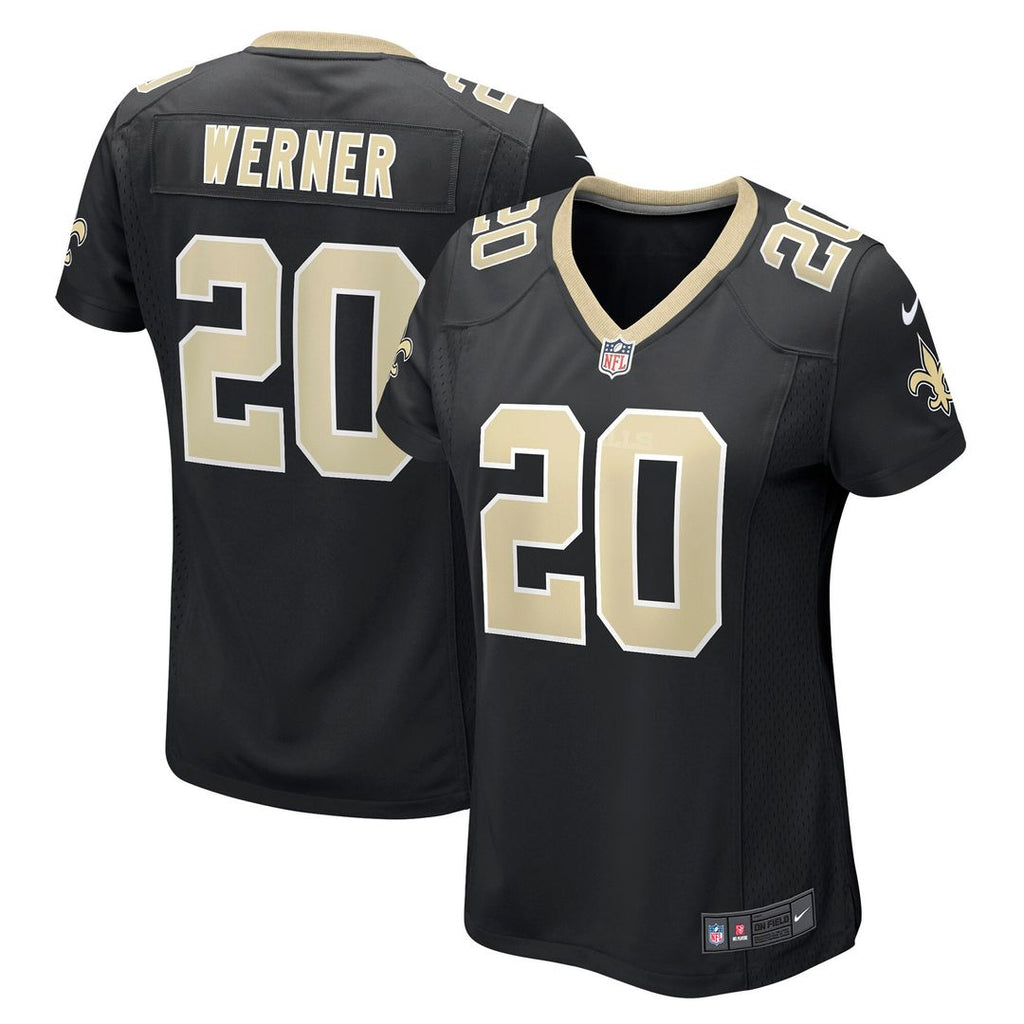 Pete Werner New Orleans Saints Nike Women's Game Jersey - Black Official NFL Team Apparel Football Fan Gear