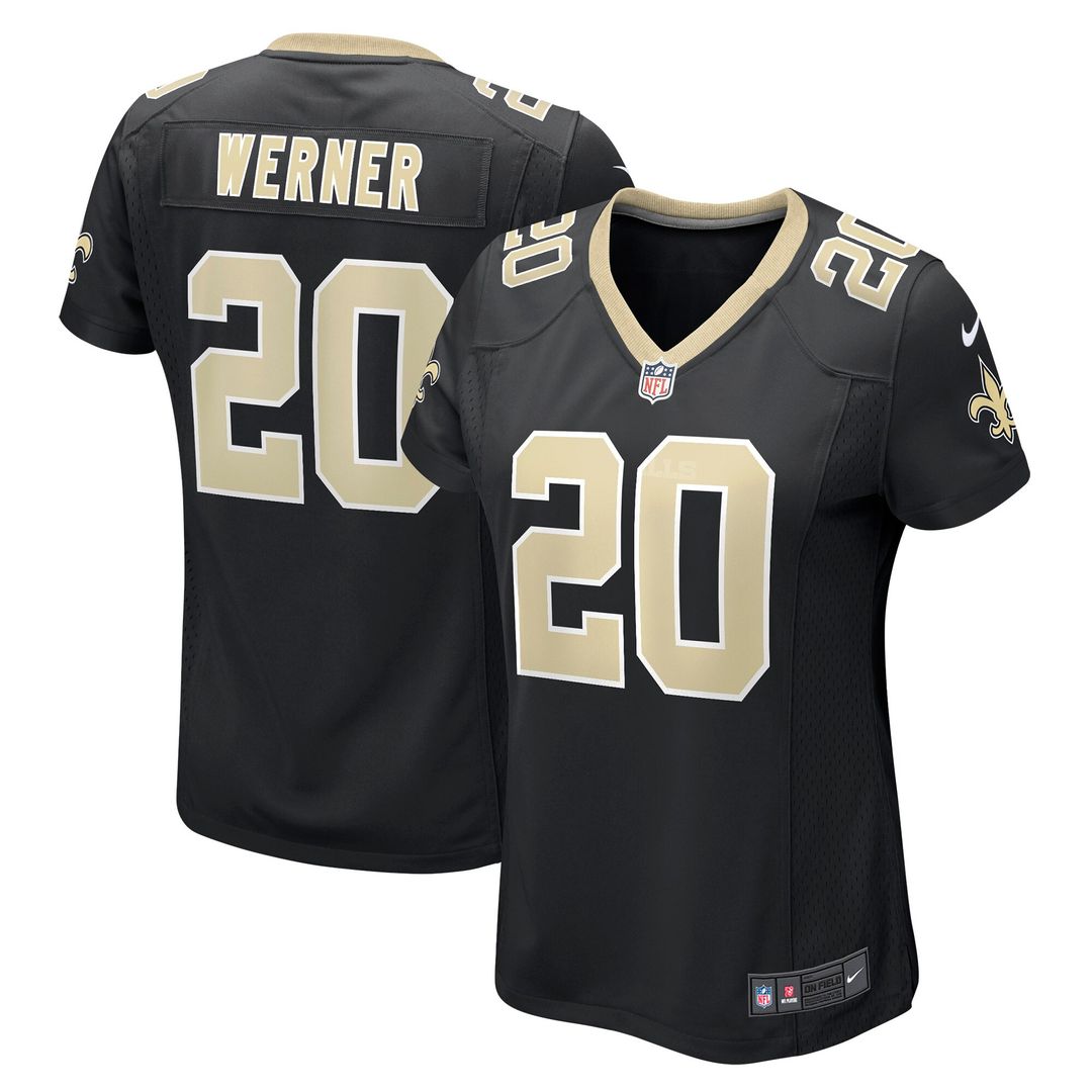 Pete Werner New Orleans Saints Nike Women's Game Jersey - Black Official NFL Team Apparel Football Fan Gear