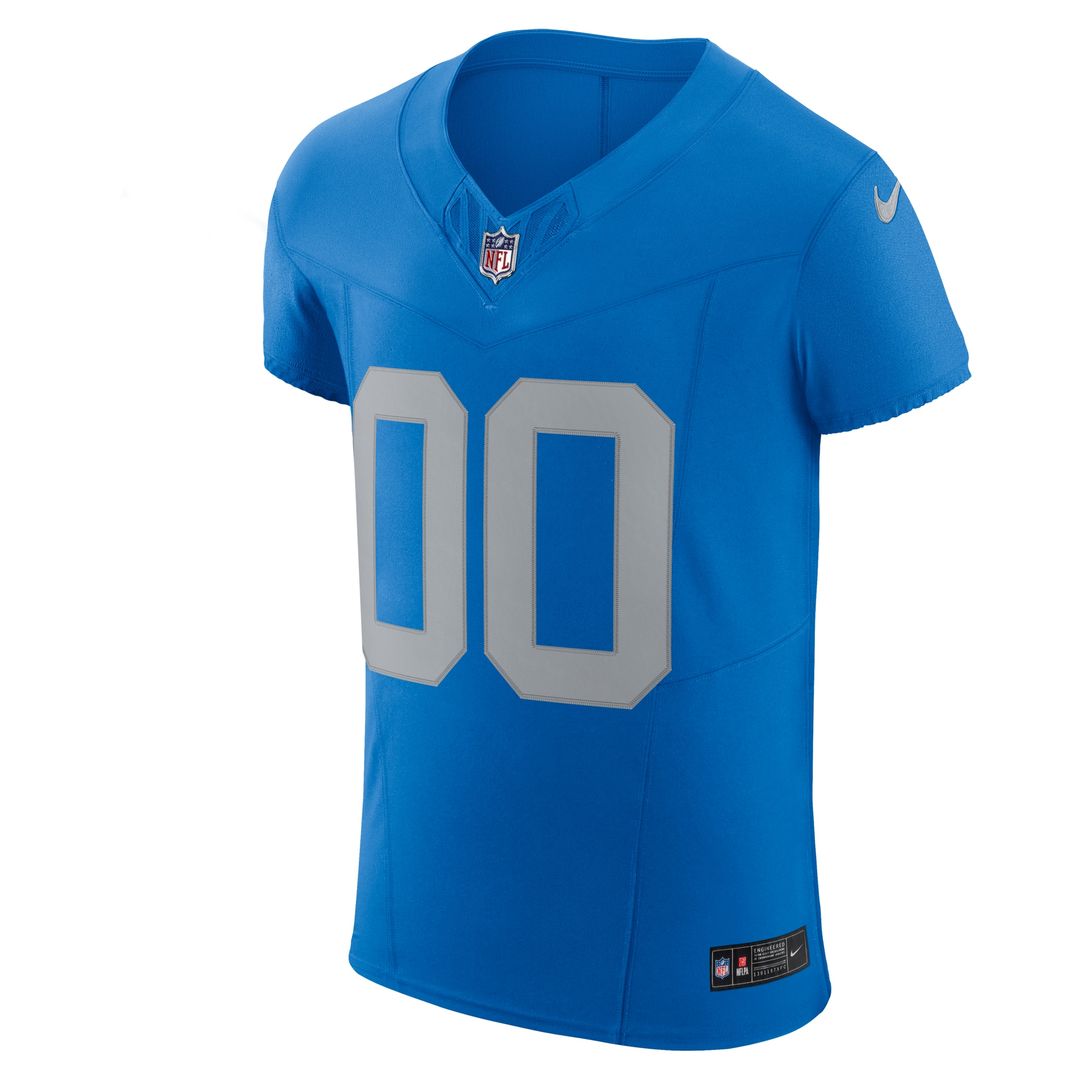 Detroit Lions Nike Alternate Vapor F.U.S.E. Elite Custom Jersey - Blue Official NFL Team Apparel Football Fan Gear