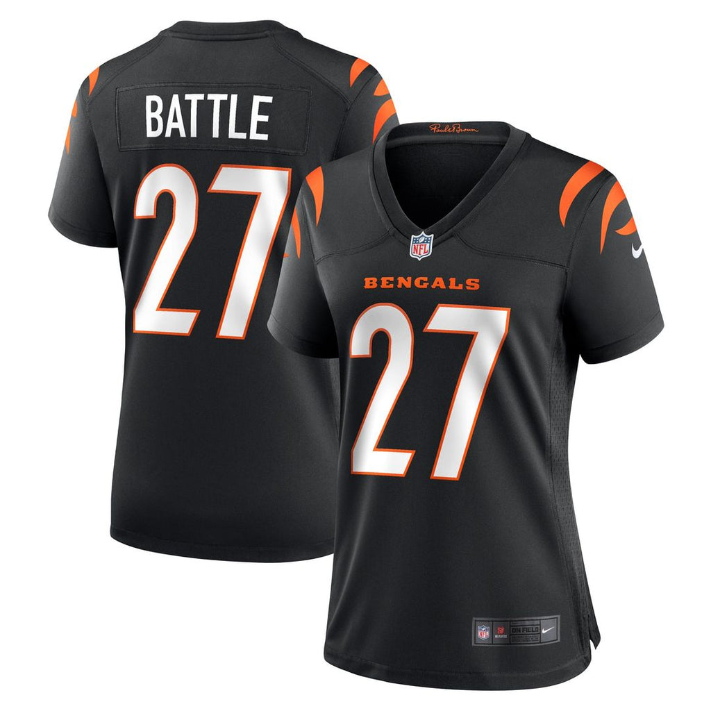 Jordan Battle Cincinnati Bengals Nike Women's Team Game Jersey - Black Official NFL Team Apparel Football Fan Gear