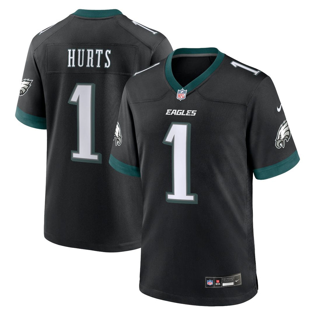 Jalen Hurts Philadelphia Eagles Nike Alternate Game Jersey - Black Official NFL Team Apparel Football Fan Gear