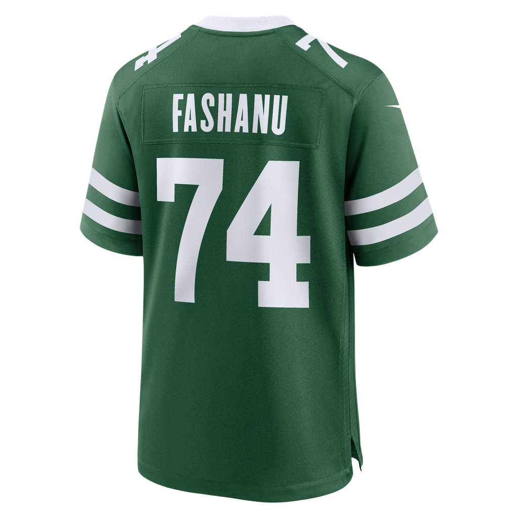Olu Fashanu New York Jets Nike Player Game Jersey - Gotham Green Official NFL Team Apparel Football Fan Gear