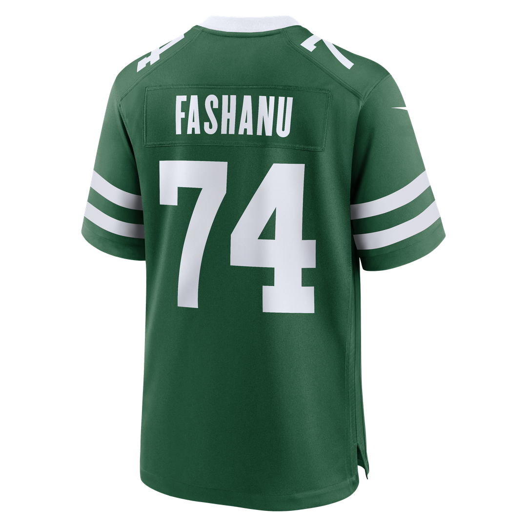 Olu Fashanu New York Jets Nike Player Game Jersey - Gotham Green Official NFL Team Apparel Football Fan Gear