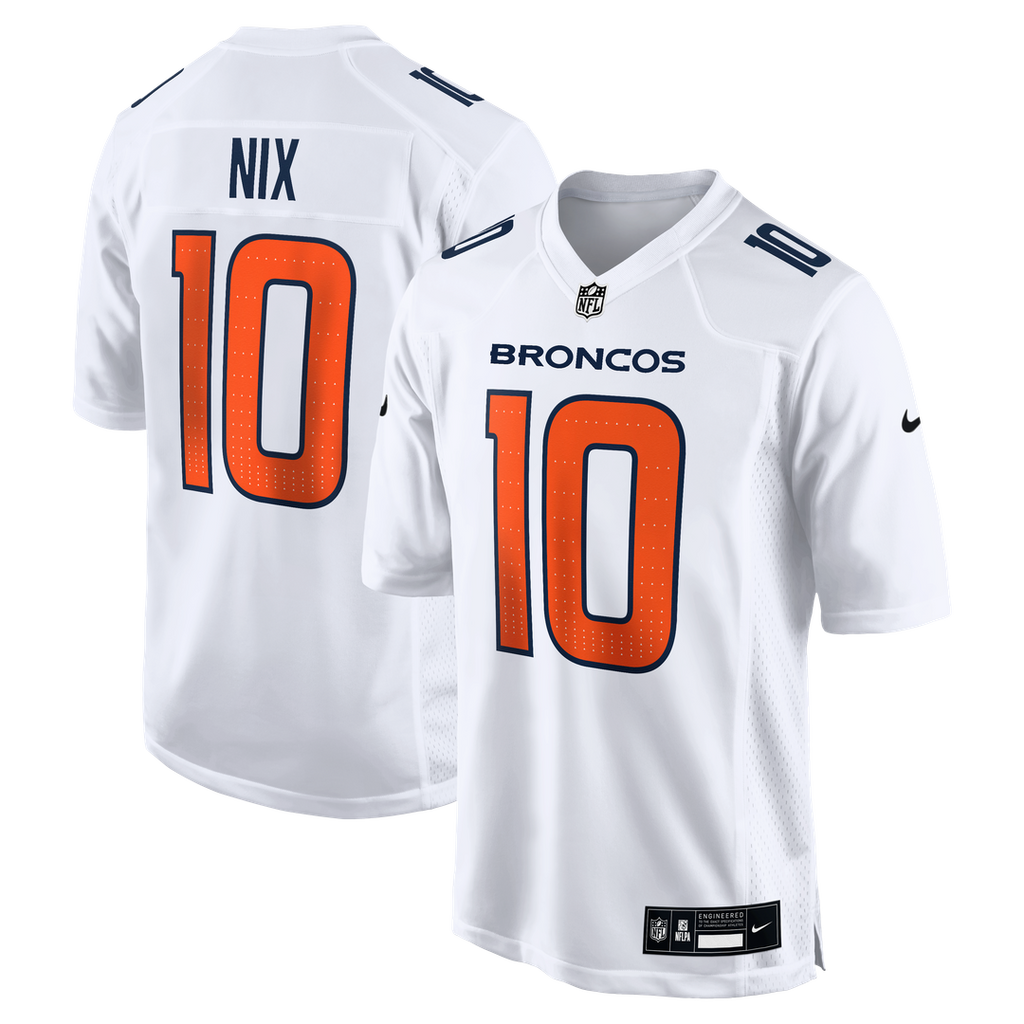 Bo Nix Denver Broncos Nike Tundra Fashion Game Jersey - White Official NFL Team Apparel Football Fan Gear
