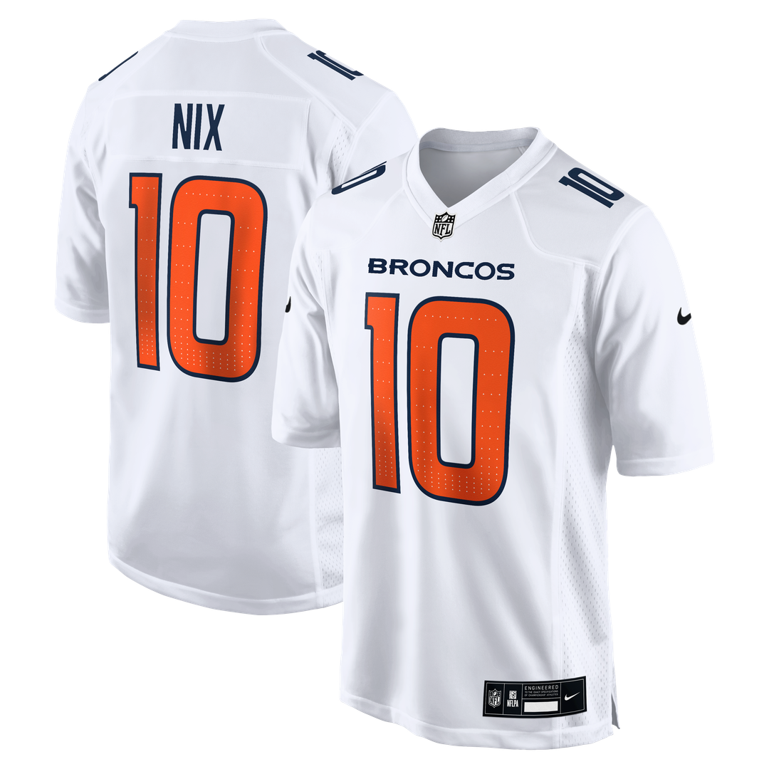 Bo Nix Denver Broncos Nike Tundra Fashion Game Jersey - White Official NFL Team Apparel Football Fan Gear