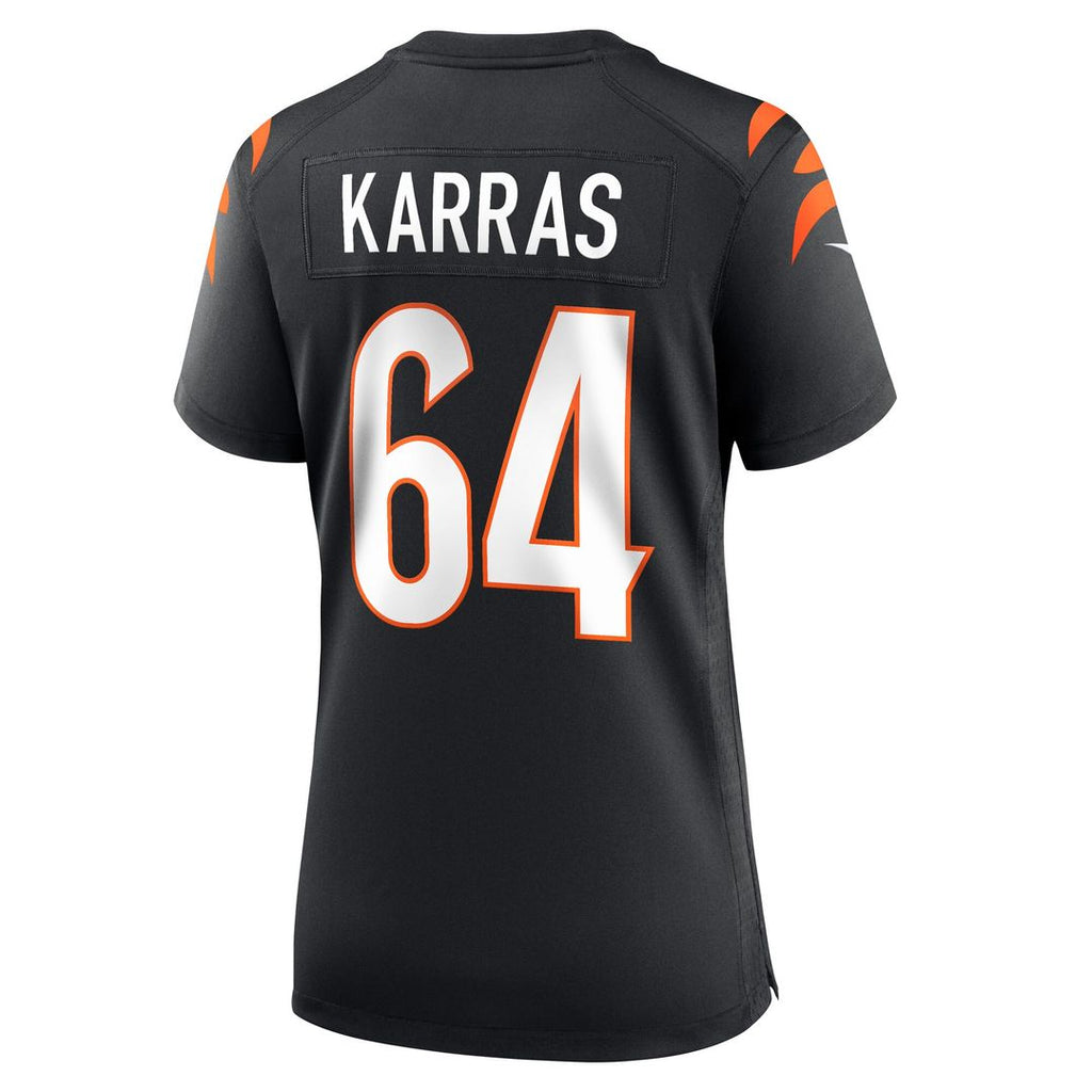 Ted Karras Cincinnati Bengals Nike Women's Game Player Jersey - Black Official NFL Team Apparel Football Fan Gear
