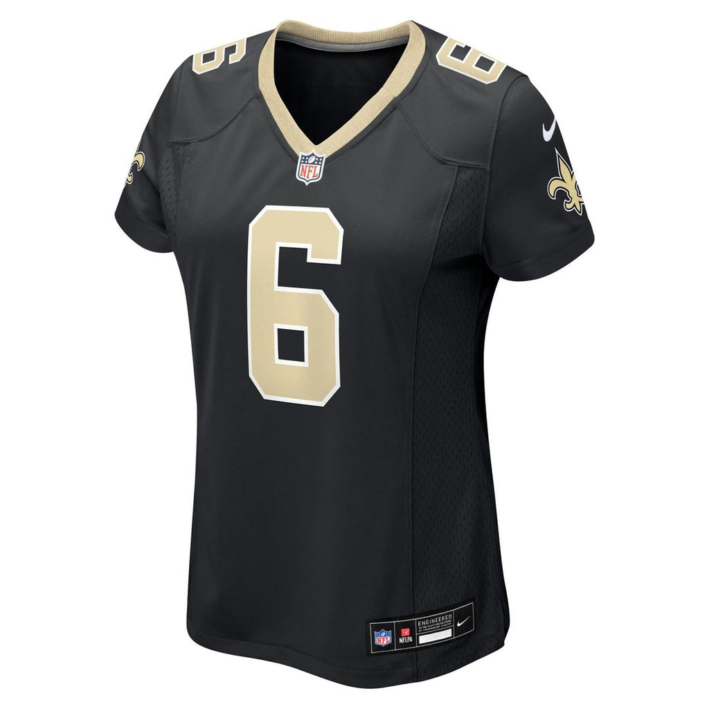 Tyler Shough New Orleans Saints Nike Women's Game Jersey - Black Official NFL Team Apparel Football Fan Gear