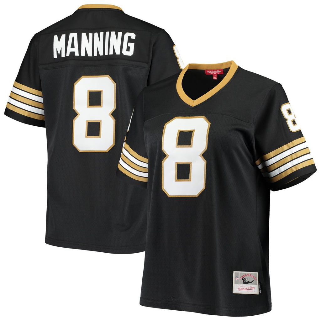 Archie Manning New Orleans Saints Mitchell & Ness Women's 1979 Legacy Replica Jersey - Black Official NFL Team Apparel Football Fan Gear
