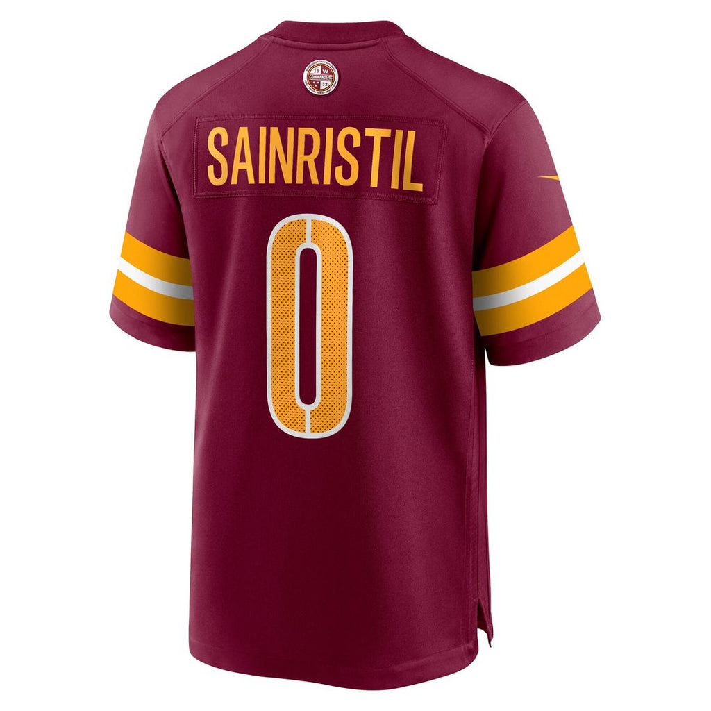 Mike Sainristil Washington Commanders Nike Game Jersey - Burgundy Official NFL Team Apparel Football Fan Gear
