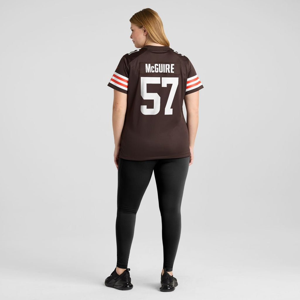 Isaiah McGuire Cleveland Browns Nike Women's Team Game Jersey - Brown Official NFL Team Apparel Football Fan Gear