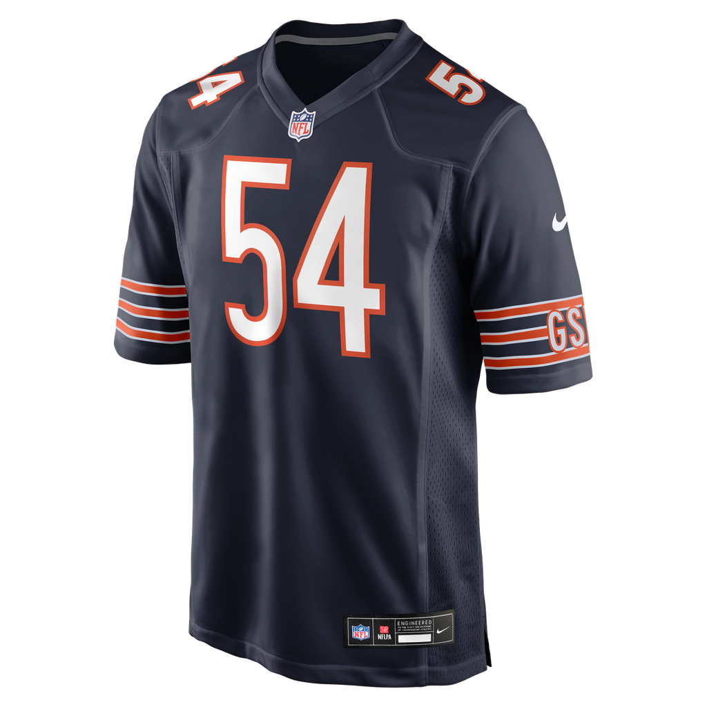 Brian Urlacher Chicago Bears Nike Game Retired Player Jersey - Navy Official NFL Team Apparel Football Fan Gear