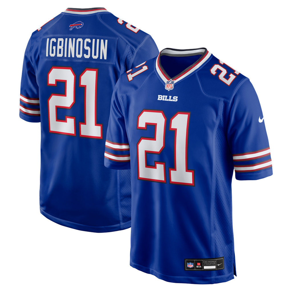 Davison Igbinosun Buffalo Bills Nike Team Game Jersey - Royal Official NFL Team Apparel Football Fan Gear