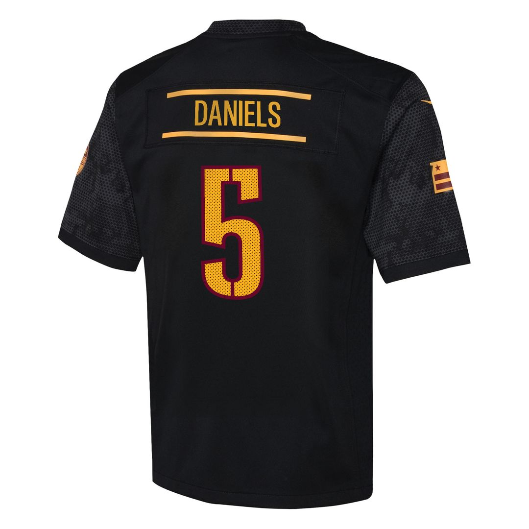 Jayden Daniels Washington Commanders Nike Youth Game Jersey - White Official NFL Team Apparel Football Fan Gear