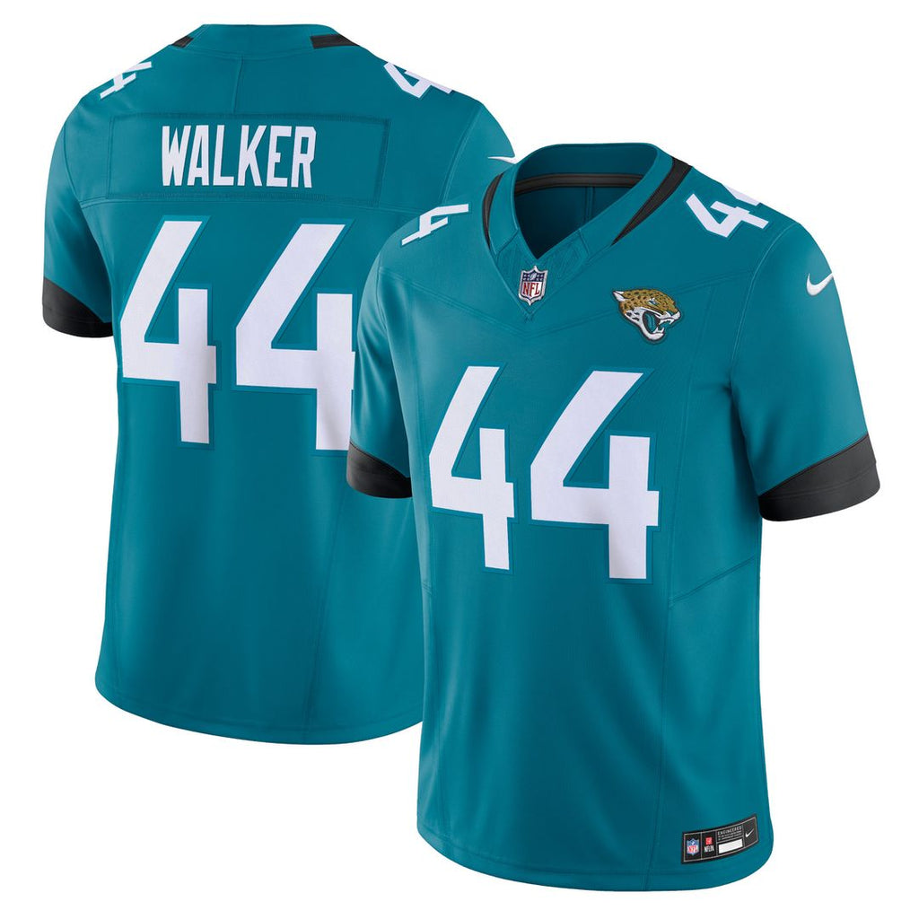Travon Walker Jacksonville Jaguars Nike Vapor F.U.S.E. Limited Jersey - Teal Official NFL Team Apparel Football Fan Gear