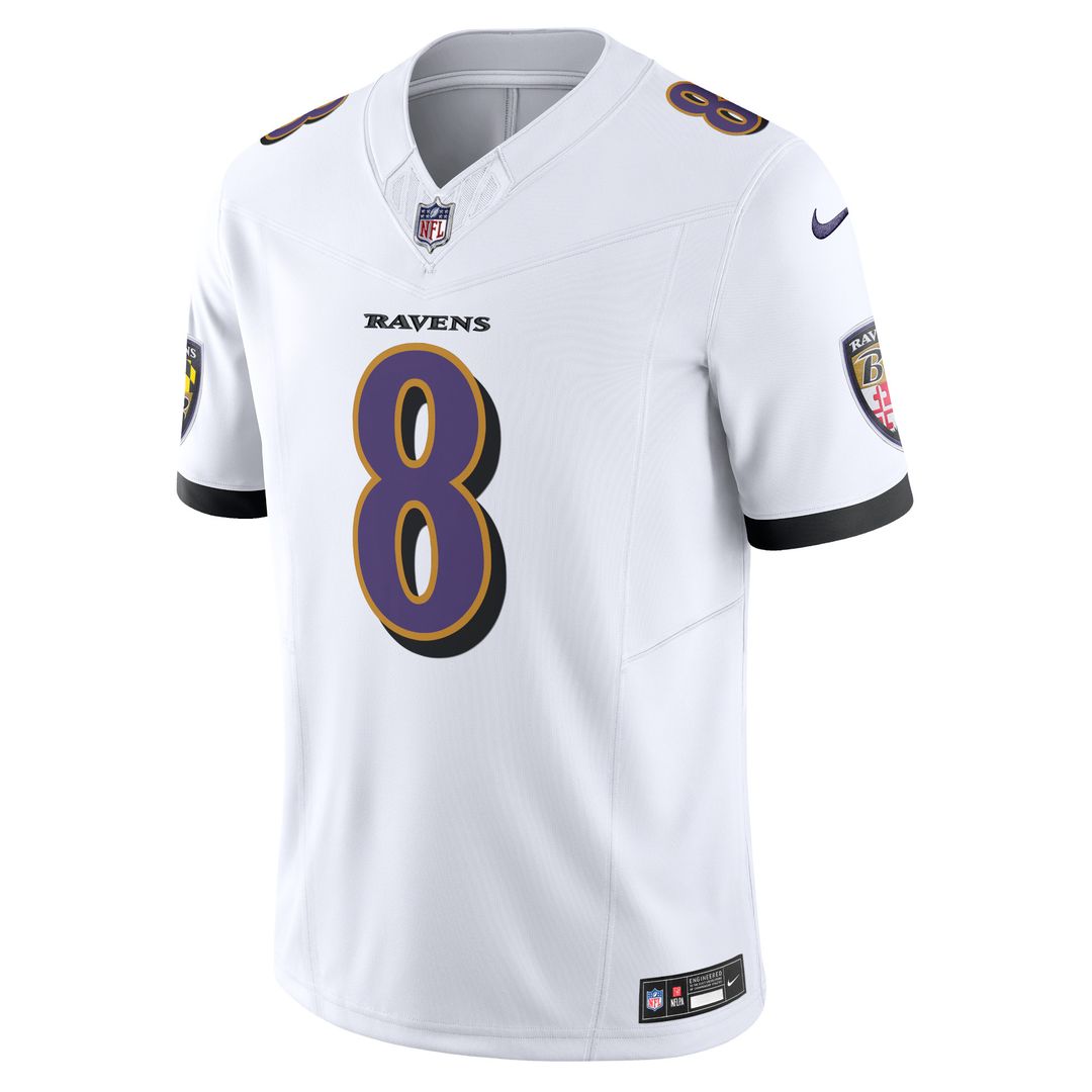 Lamar Jackson Baltimore Ravens Nike Vapor F.U.S.E. Limited Jersey - White Official NFL Team Apparel Football Fan Gear