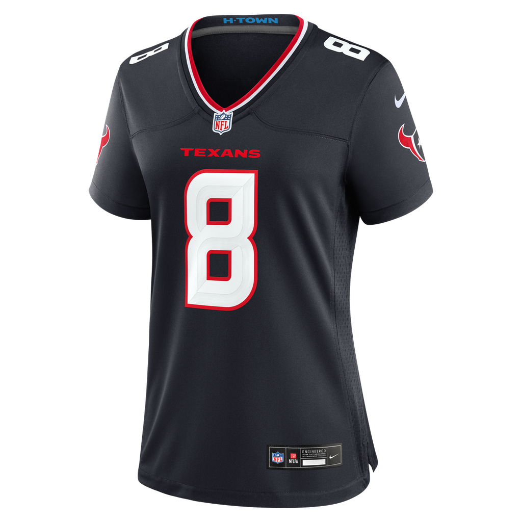 Cade Stover Houston Texans Nike Women's Team Game Jersey - Navy Official NFL Team Apparel Football Fan Gear