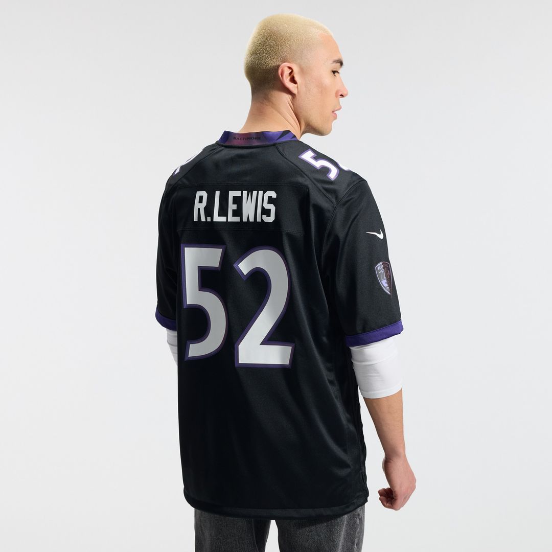 Ray Lewis Baltimore Ravens Nike Alternate Retired Player Game Jersey - Black Official NFL Team Apparel Football Fan Gear