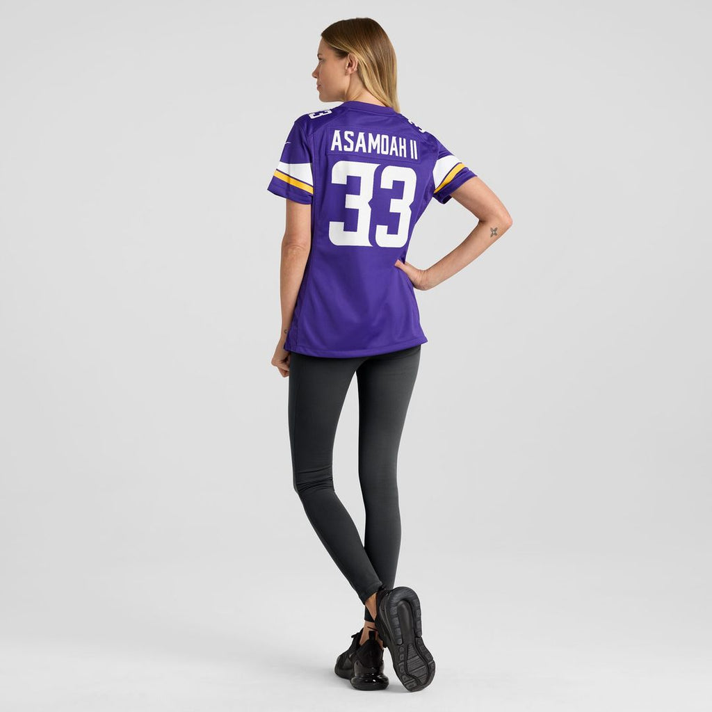 Brian Asamoah Minnesota Vikings Nike Women's Player Game Jersey - Purple Official NFL Team Apparel Football Fan Gear