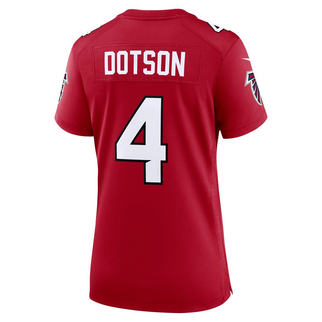 Jahan Dotson Atlanta Falcons Nike Women's Team Game Jersey - Red Official NFL Team Apparel Football Fan Gear