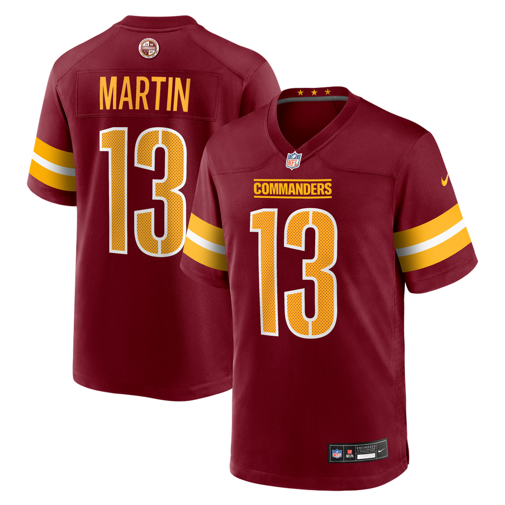Tay Martin Washington Commanders Nike Team Game Jersey - Burgundy Official NFL Team Apparel Football Fan Gear