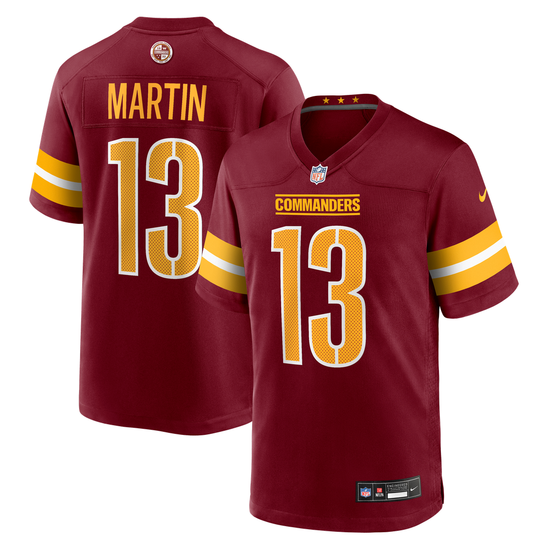 Tay Martin Washington Commanders Nike Team Game Jersey - Burgundy Official NFL Team Apparel Football Fan Gear