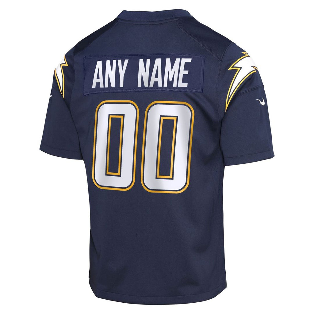 Los Angeles Chargers Nike Youth Alternate Super Chargers Game Custom Jersey - Navy Official NFL Team Apparel Football Fan Gear