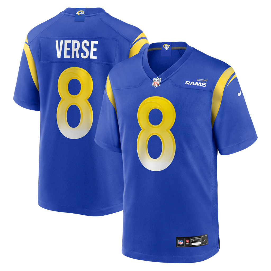 Jared Verse Los Angeles Rams Nike Player Game Jersey - Royal Official NFL Team Apparel Football Fan Gear